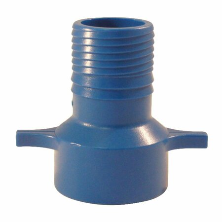 BLUE TWISTERS 1.25 in. Insert x 1.25 in. Dia. FPT Polypropylene Female Adapter, Blue 4814729